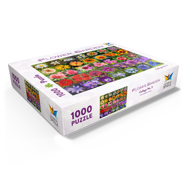 Colorful flowers collage No. 5 in spring and summer 1000 Jigsaw Puzzle box view1
