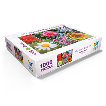 Colorful flowers collage No. 6 in spring and summer 1000 Jigsaw Puzzle box view1