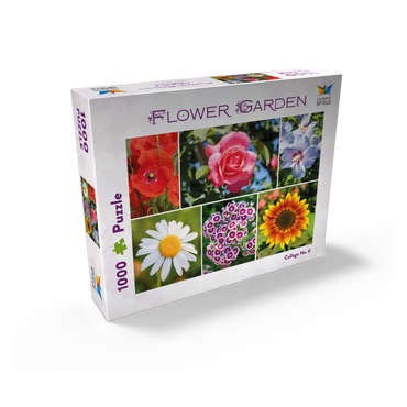 Colorful flowers collage No. 6 in spring and summer 1000 Jigsaw Puzzle box view1