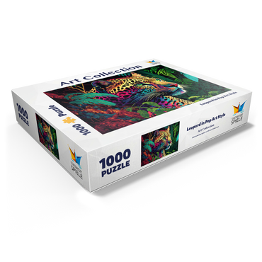 Pop art style leopard 1000 Jigsaw Puzzle box view1