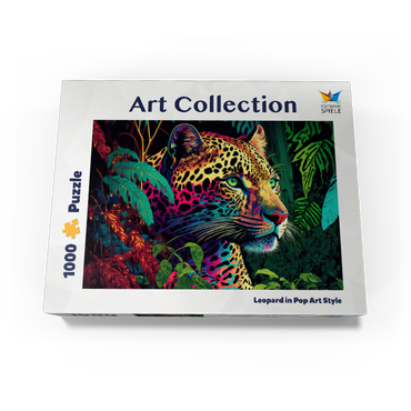 Pop art style leopard 1000 Jigsaw Puzzle box view1