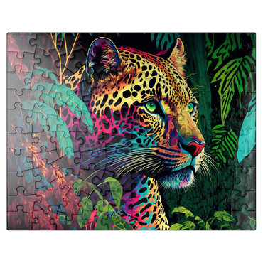 puzzleplate Pop art style leopard 100 Jigsaw Puzzle