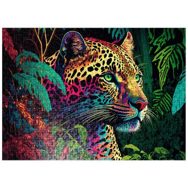 puzzleplate Pop art style leopard 500 Jigsaw Puzzle