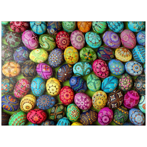 puzzleplate Colorful painted Easter eggs from Lithuania 1000 Jigsaw Puzzle