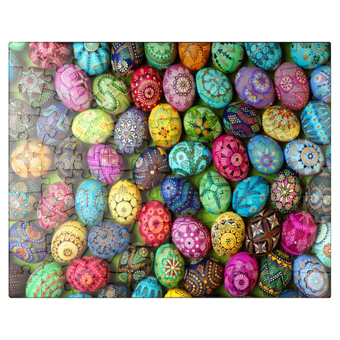 puzzleplate Colorful painted Easter eggs from Lithuania 100 Jigsaw Puzzle