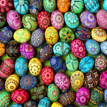 Colorful painted Easter eggs from Lithuania 100 Jigsaw Puzzle 3D Modell
