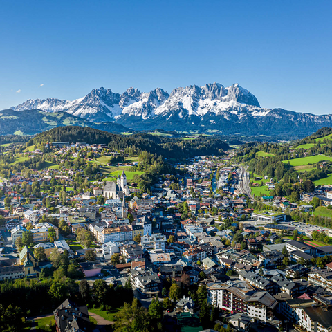 Panoramic view of Kitzbühel in Tyrol, Austria 1000 Jigsaw Puzzle 3D Modell