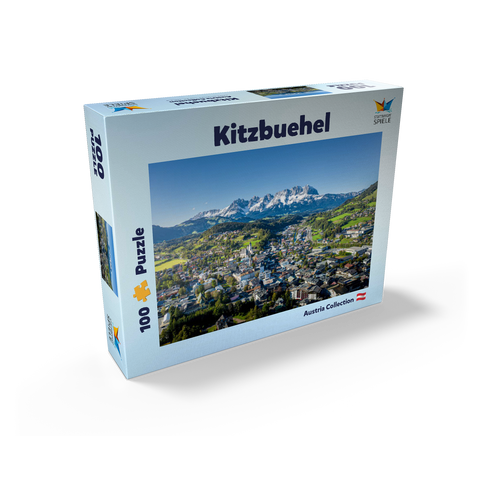 Panoramic view of Kitzbühel in Tyrol, Austria 100 Jigsaw Puzzle box view1