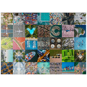 puzzleplate The world from above - aerial views of landscapes and landmarks 1000 Jigsaw Puzzle