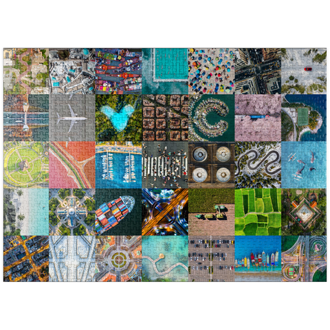 puzzleplate The world from above - aerial views of landscapes and landmarks 1000 Jigsaw Puzzle