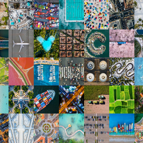 The world from above - aerial views of landscapes and landmarks 100 Jigsaw Puzzle 3D Modell