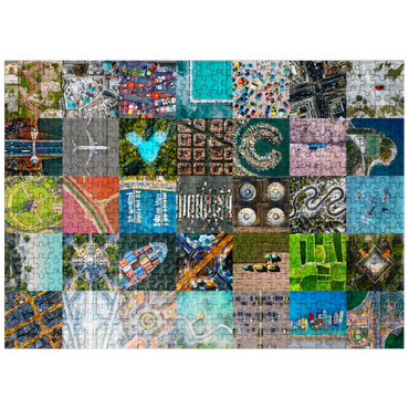 puzzleplate The world from above - aerial views of landscapes and landmarks 500 Jigsaw Puzzle