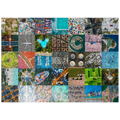 puzzleplate The world from above - aerial views of landscapes and landmarks 500 Jigsaw Puzzle