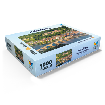 View of Heidelberg - Old Town, Old Bridge and Castle 1000 Jigsaw Puzzle box view1