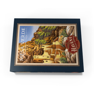 Mesa Verde National Park - Sunrise at Cliff Palace, Vintage Travel Poster 1000 Jigsaw Puzzle box view1